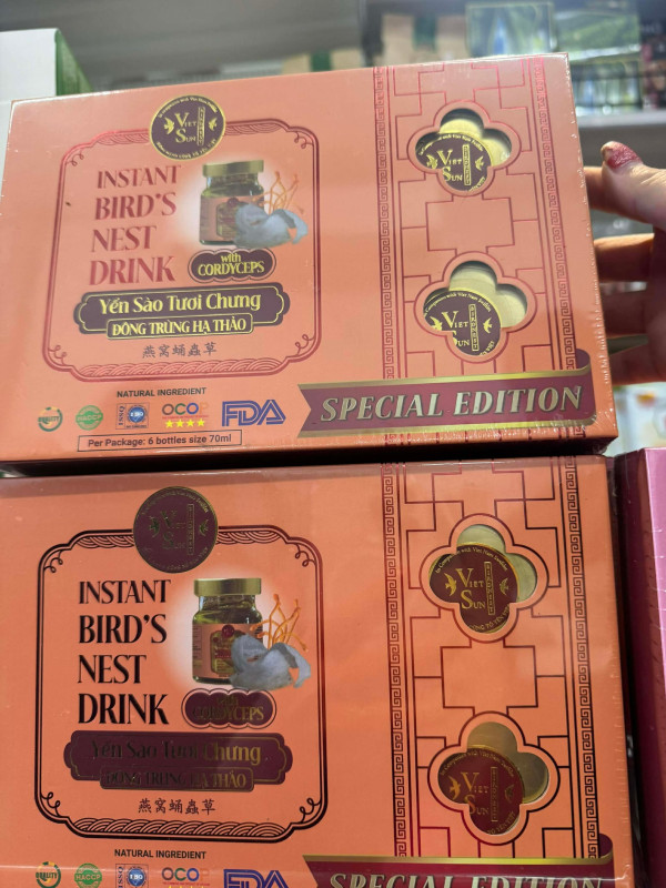 Yến hủ đông trùng hạ thảo 70ml 100%