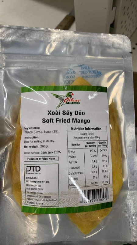 Xoài sấy dẻo 7$