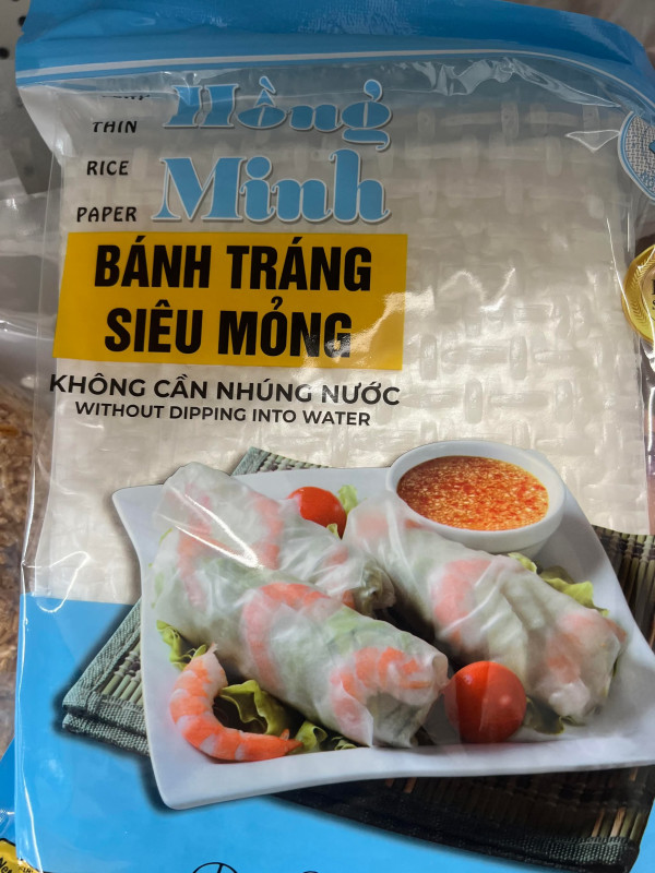 Bánh tráng siêu mỏng hồng Minh