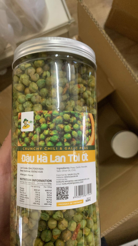 Đậu Hà Lan tỏi ớt 12$