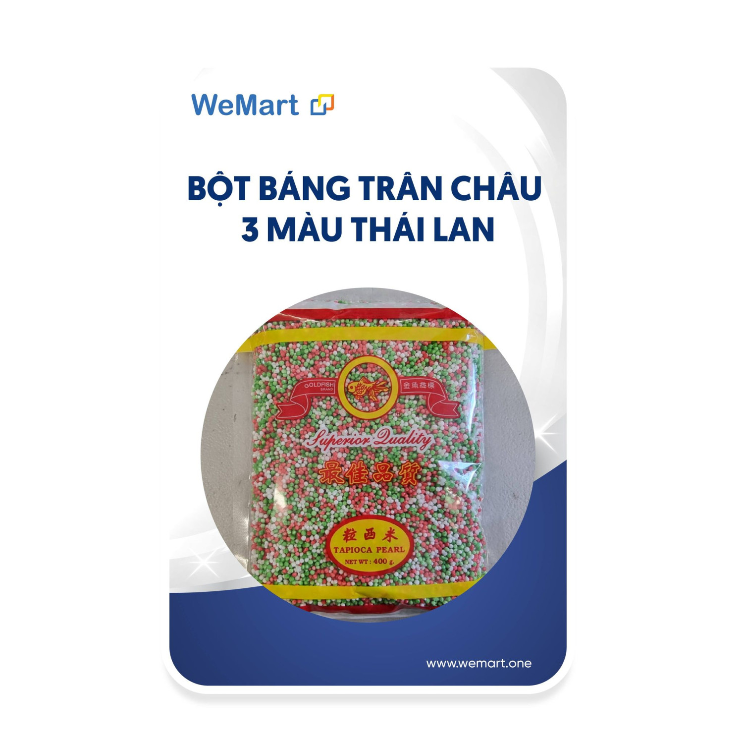 Bột báng trân châu 3 màu Thái Lan