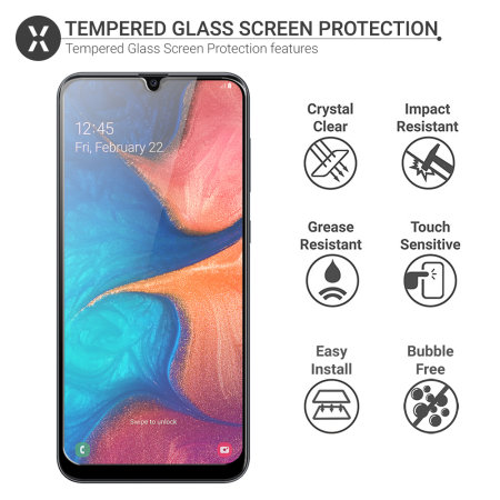 Samsung A20 Tempered Glass Doormoon