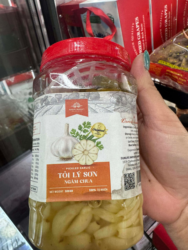Tỏi lý sơn ngâm chua 500g