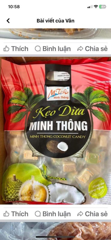 Kẹo dừa Minh Thông 12$