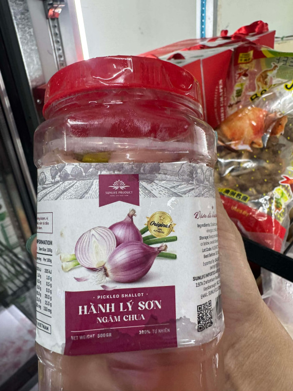 Hành lý sơn ngâm chua ngọt 500g