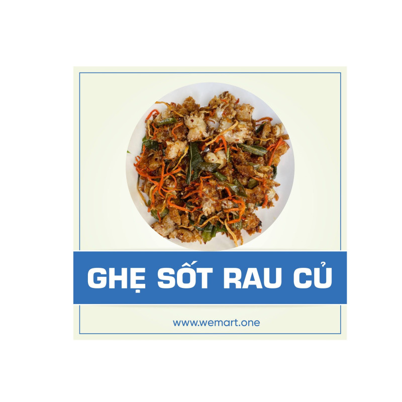 Ghẹ sốt rau củ