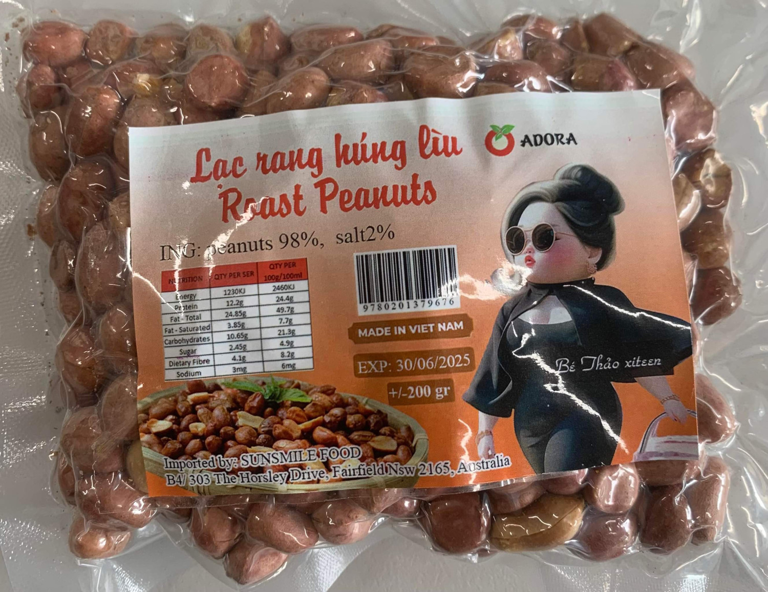 Lạc rang húng lìu 7$