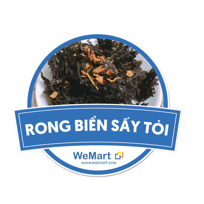 Rong biển sấy tỏi