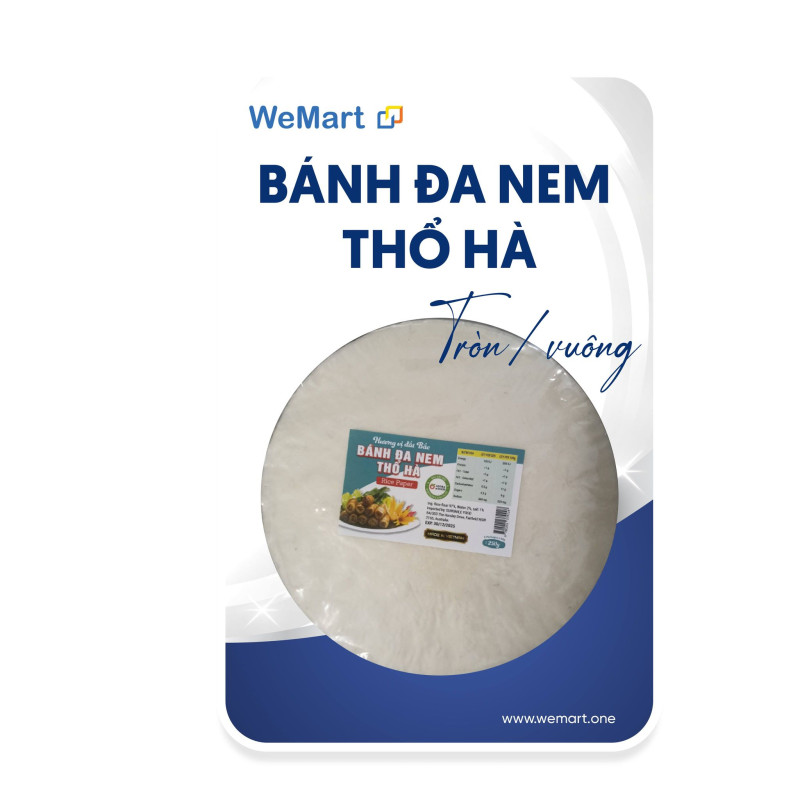 Bánh đa nem Thổ Hà tròn/vuông